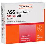 ASS-ratiopharm 100mg TAH – PZN 1343682 – PZN 1343682