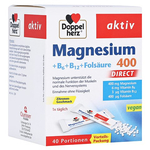 Doppelherz aktiv Magnesium 400 + B6 + B12 + Folsäure Direkt – PZN 11616135