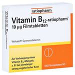 Vitamin B12 ratiopharm 10 µg Filmtabletten – PZN 8735267