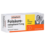 Folsäure-ratiopharm 5mg – PZN 3971365