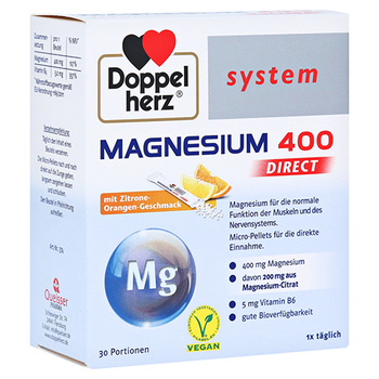 DOPPELHERZ Magnesium 400 DIRECT system Pellets – PZN 13590078 – PZN 13590078