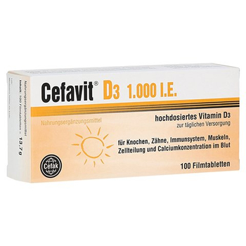 CEFAVIT D3 1.000 I.E. Filmtabletten – PZN 12490009 – PZN 12490009