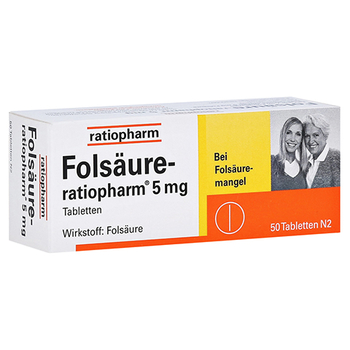 Folsäure-ratiopharm 5mg – PZN 3971388 – PZN 3971388