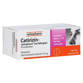 Cetirizin-ratiopharm bei Allergien – PZN 2158165 – PZN 2158165