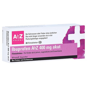 Ibuprofen AbZ 400mg akut – PZN 11722825 – PZN 11722825