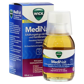 WICK MediNait Erkältungssirup mit Honig-und Kamillenaroma – PZN 6156393 – PZN 6156393