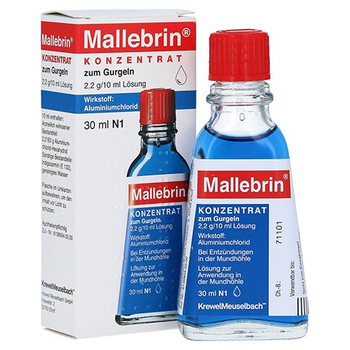MALLEBRIN Konzentrat zum Gurgeln – PZN 1671104 – PZN 1671104