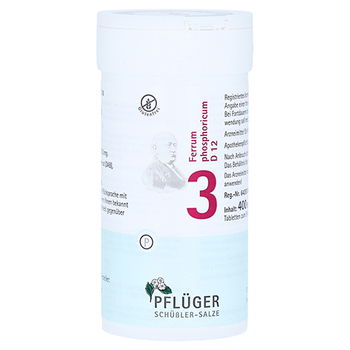 BIOCHEMIE Pflüger 3 Ferrum phosphoricum D 12 Tabl. – PZN 6318861 – PZN 6318861