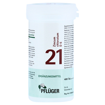 BIOCHEMIE Pflüger 21 Zincum chloratum D 6 Tabl. – PZN 6322756 – PZN 6322756