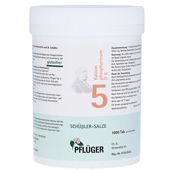BIOCHEMIE Pflüger 5 Kalium phosphoricum D 6 Tabl. – PZN 6319257 – PZN 6319257
