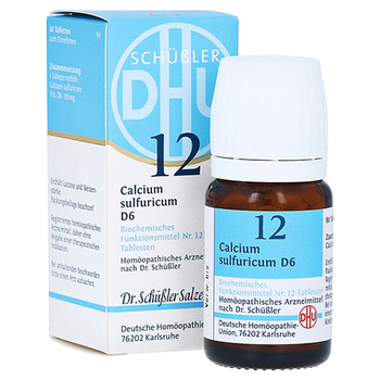 BIOCHEMIE DHU 12 Calcium sulfuricum D 6 Tabletten – PZN 274861 – PZN 274861