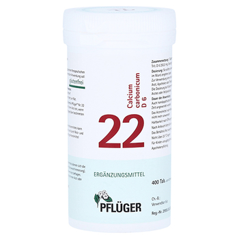 BIOCHEMIE Pflüger 22 Calcium carbonicum D 6 Tabl. – PZN 6322839 – PZN 6322839