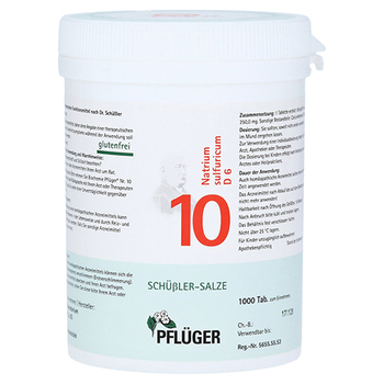 BIOCHEMIE Pflüger 10 Natrium sulfuricum D 6 Tabl. – PZN 6319694 – PZN 6319694