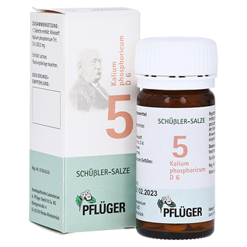 BIOCHEMIE Pflüger 5 Kalium phosphoricum D 6 Tabl. – PZN 6319180 – PZN 6319180