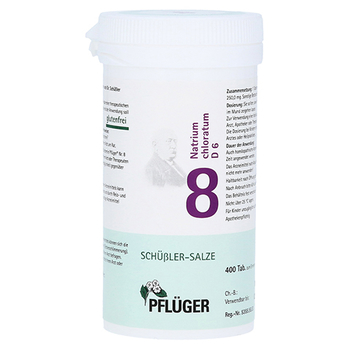 BIOCHEMIE Pflüger 8 Natrium chloratum D 6 Tabl. – PZN 6319381 – PZN 6319381
