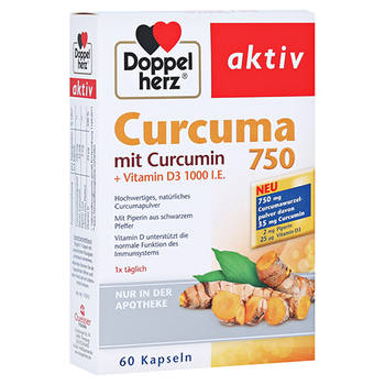 DOPPELHERZ Curcuma 750 Kapseln – PZN 15889806 – PZN 15889806
