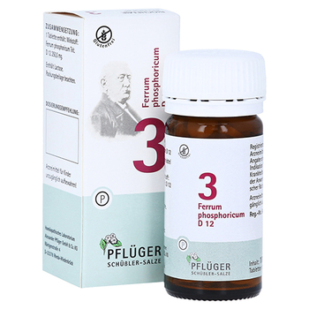 BIOCHEMIE Pflüger 3 Ferrum phosphoricum D 12 Tabl. – PZN 6318832 – PZN 6318832