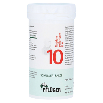BIOCHEMIE Pflüger 10 Natrium sulfuricum D 6 Tabl. – PZN 6319688 – PZN 6319688
