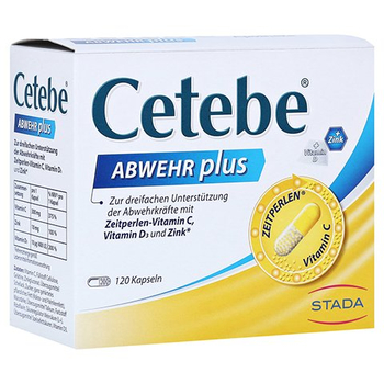 Cetebe Abwehr plus Vitamin C + Vitamin D3 + Zink Kapseln – PZN 2415254 – PZN 2415254
