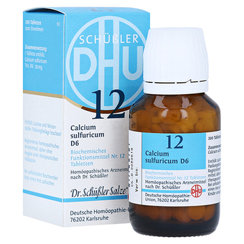 BIOCHEMIE DHU 12 Calcium sulfuricum D 6 Tabletten – PZN 2581053 – PZN 2581053