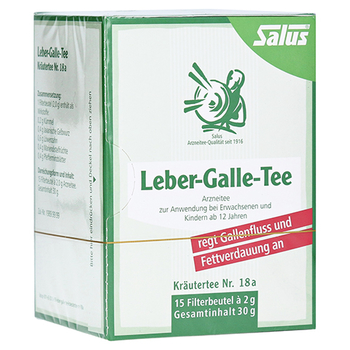LEBER GALLE-Tee Kräutertee Nr.18a Salus Filterbtl. – PZN 6059684 – PZN 6059684