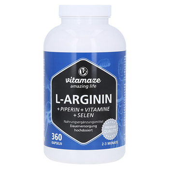 L-ARGININ 750 mg hochd.+Piperin+Vitamine Kapseln – PZN 13815324 – PZN 13815324