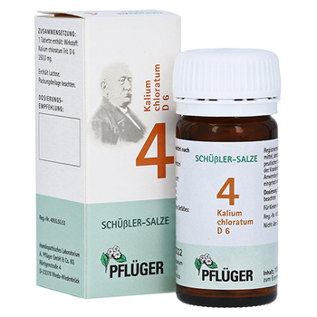 BIOCHEMIE Pflüger 4 Kalium chloratum D 6 Tabletten – PZN 6318909 – PZN 6318909
