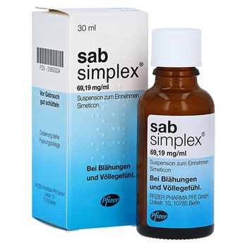 Sab simplex 69,19mg/ml Suspension zum Einnehmen – PZN 893334 – PZN 893334