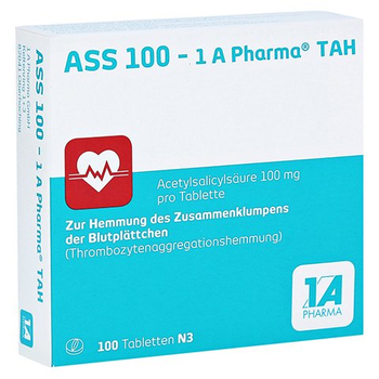 ASS 100-1A Pharma TAH – PZN 6312077 – PZN 6312077