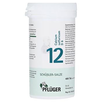 BIOCHEMIE Pflüger 12 Calcium sulfuricum D 6 Tabl. – PZN 6320740 – PZN 6320740