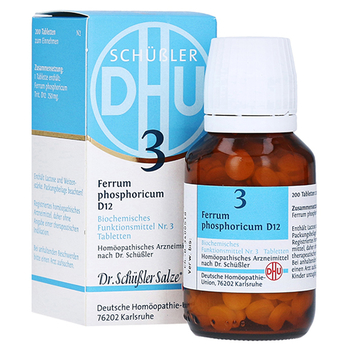 BIOCHEMIE DHU 3 Ferrum phosphoricum D 12 Tabletten – PZN 2580510 – PZN 2580510