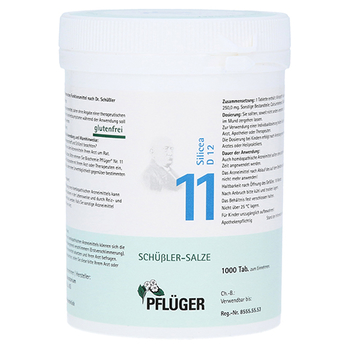 BIOCHEMIE Pflüger 11 Silicea D 12 Tabletten – PZN 6320065 – PZN 6320065