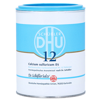 BIOCHEMIE DHU 12 Calcium sulfuricum D 3 Tabletten – PZN 274849 – PZN 274849