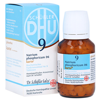 BIOCHEMIE DHU 9 Natrium phosphoricum D 6 Tab.Karto – PZN 6329244 – PZN 6329244
