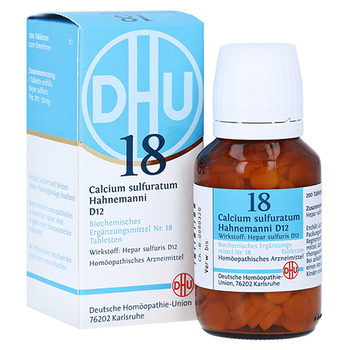 BIOCHEMIE DHU 18 Calcium sulfuratum D 12 Tabletten – PZN 2581254 – PZN 2581254