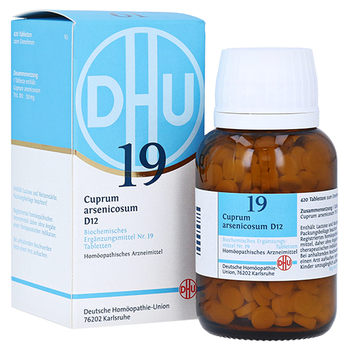 BIOCHEMIE DHU 19 Cuprum arsenicosum D 12 Tabletten – PZN 6584479 – PZN 6584479