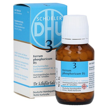 BIOCHEMIE DHU 3 Ferrum phosphoricum D 3 Tabletten – PZN 2580467 – PZN 2580467