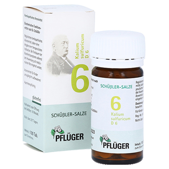 BIOCHEMIE Pflüger 6 Kalium sulfuricum D 6 Tabl. – PZN 6319286 – PZN 6319286