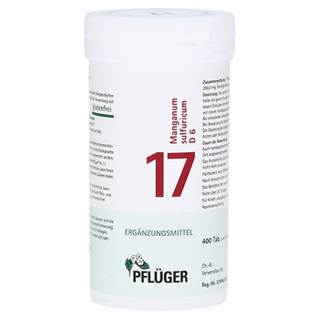 BIOCHEMIE Pflüger 17 Manganum sulfuricum D 6 Tabl. – PZN 6322377 – PZN 6322377