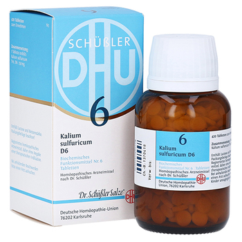 BIOCHEMIE DHU 6 Kalium sulfuricum D 6 Tabletten – PZN 6584108 – PZN 6584108