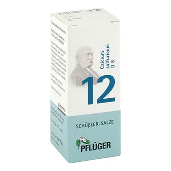 BIOCHEMIE Pflüger 12 Calcium sulfuricum D 6 Tabl. – PZN 6320148 – PZN 6320148