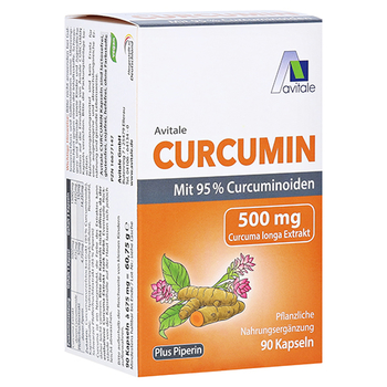 CURCUMIN 500 mg 95% Curcuminoide+Piperin Kapseln – PZN 16677147 – PZN 16677147