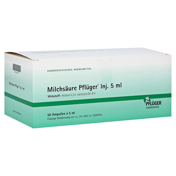 MILCHSÄURE Pflüger Injektionslösung 5 ml – PZN 1222412 – PZN 1222412