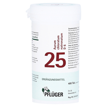 BIOCHEMIE Pflüger 25 Aurum chlorat.natron.D 6 Tab. – PZN 5919245 – PZN 5919245