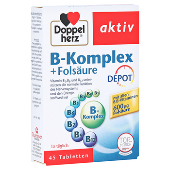 Doppelherz aktiv B-Komplex + Folsäure Depot – PZN 7189437 – PZN 7189437