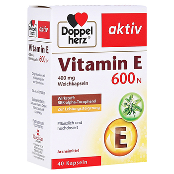 DOPPELHERZ Vitamin E 600 N Weichkapseln – PZN 10057811 – PZN 10057811