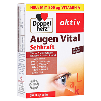 DOPPELHERZ Augen Vital Sehkraft aktiv Kapseln – PZN 16659161 – PZN 16659161