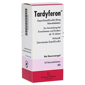 Tardyferon Depot-Eisen(II)-sulfat 80mg – PZN 2494035 – PZN 2494035