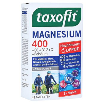 Taxofit Magnesium 400 Tabletten – PZN 10715504 – PZN 10715504