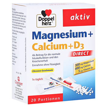 Doppelherz aktiv Magnesium + Calcium + D3 Direkt – PZN 7014117 – PZN 7014117